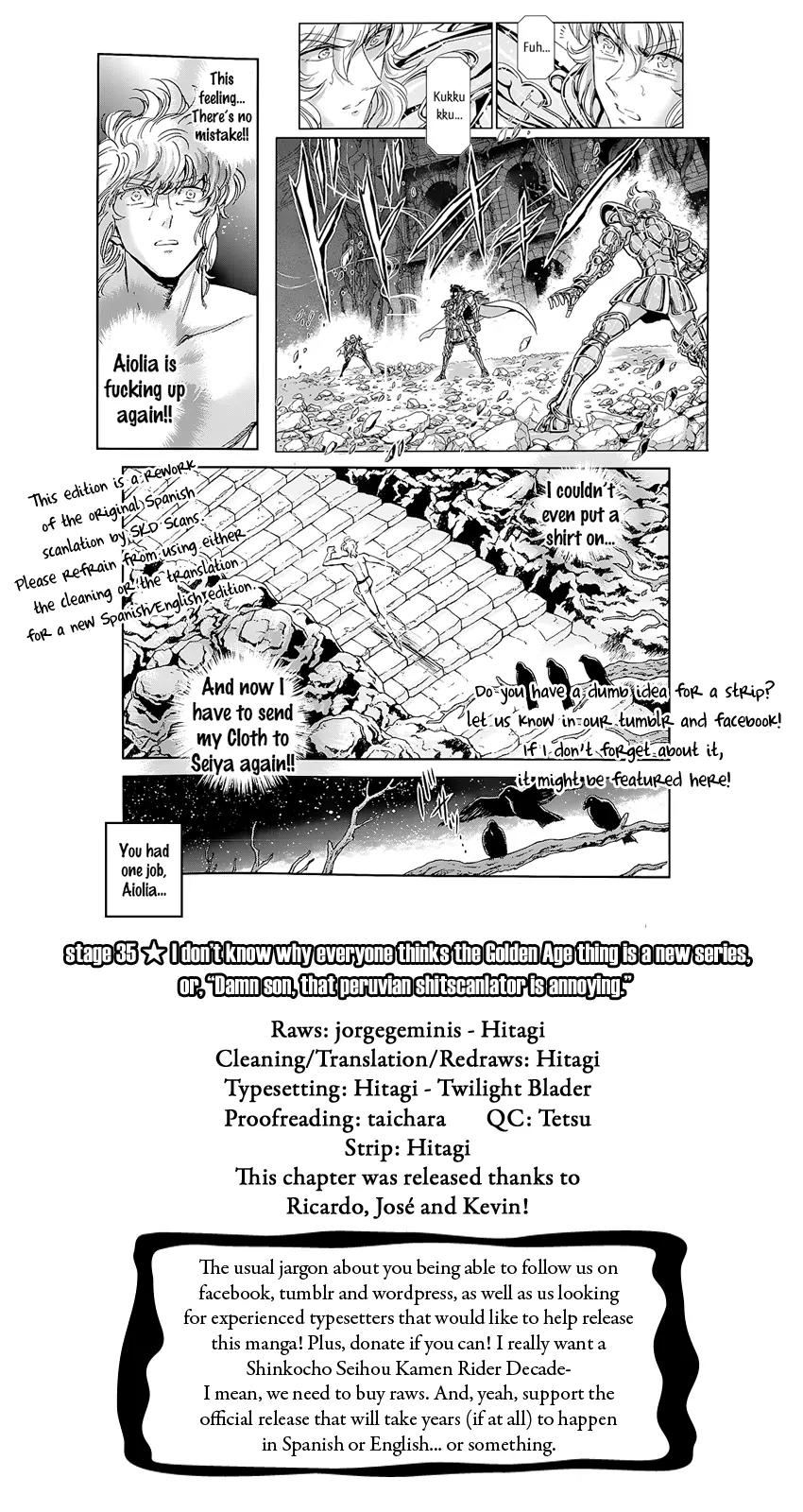Saint Seiya - Saintia Shou Chapter 35 page 1 - Chapter 35: Moment of Resolution