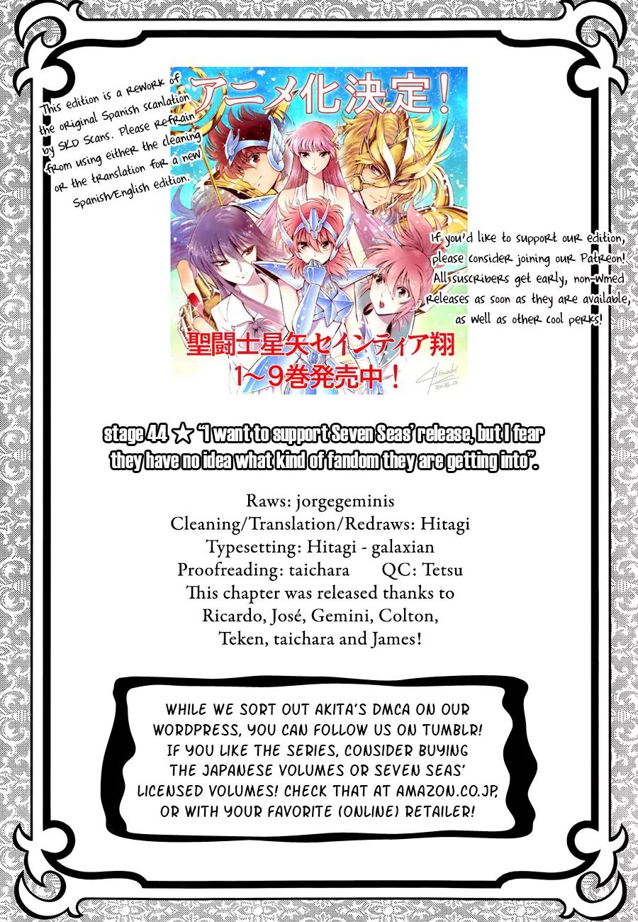 Saint Seiya - Saintia Shou Chapter 44 page 1 - Chapter 44: The Duty of the Saintias
