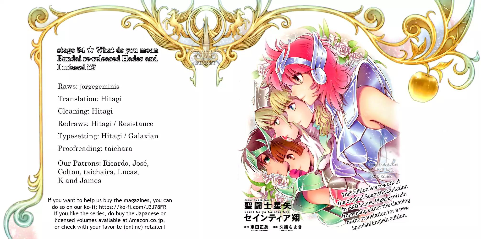 Saint Seiya - Saintia Shou Chapter 54 page 1 - Chapter 54: Invitation into Despair