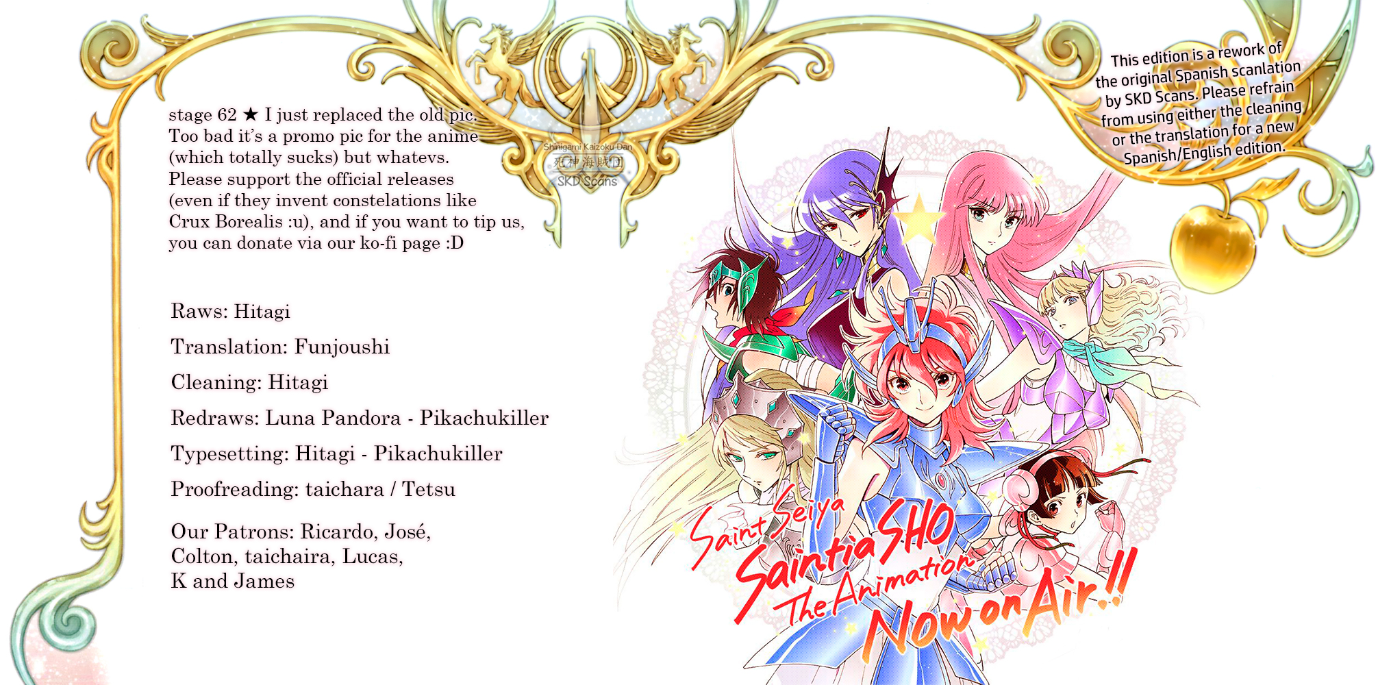 Saint Seiya - Saintia Shou Chapter 62 page 2 - Chapter 62: The Brightest Star