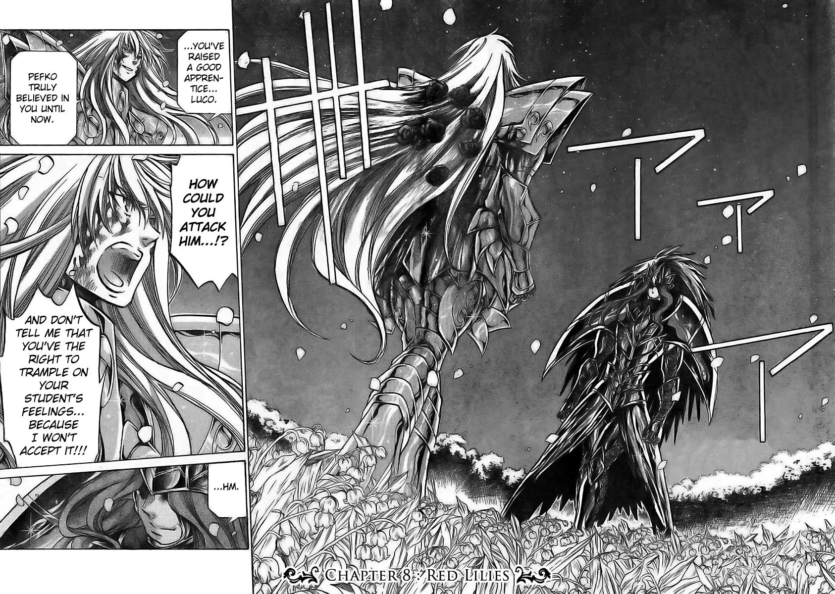 Saint Seiya - The Lost Canvas - Meiou Shinwa Gaiden Chapter 1.8 page 2 - Vol.1 Chapter 8: Red Lilies