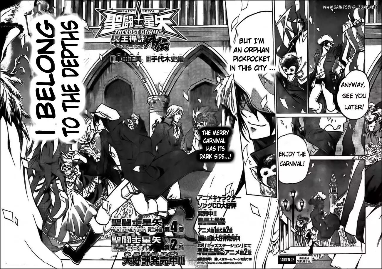 Saint Seiya - The Lost Canvas - Meiou Shinwa Gaiden Chapter 4.28 page 2 - Vol.4 Chapter 28: Superficial Facade