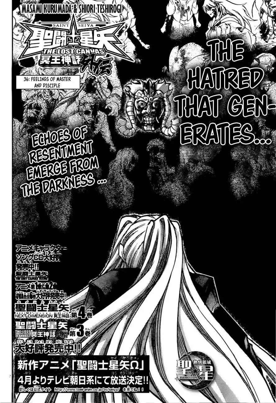 Saint Seiya - The Lost Canvas - Meiou Shinwa Gaiden Chapter 4.36 page 2 - Vol.4 Chapter 36: Feelings of Master and Disciple