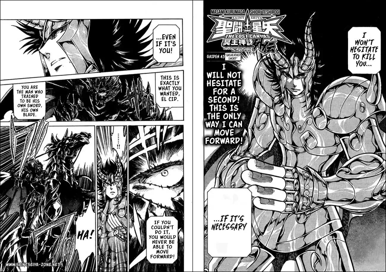 Saint Seiya - The Lost Canvas - Meiou Shinwa Gaiden Chapter 5.43 page 2 - Vol.5 Chapter 43: Unsheathed Sword