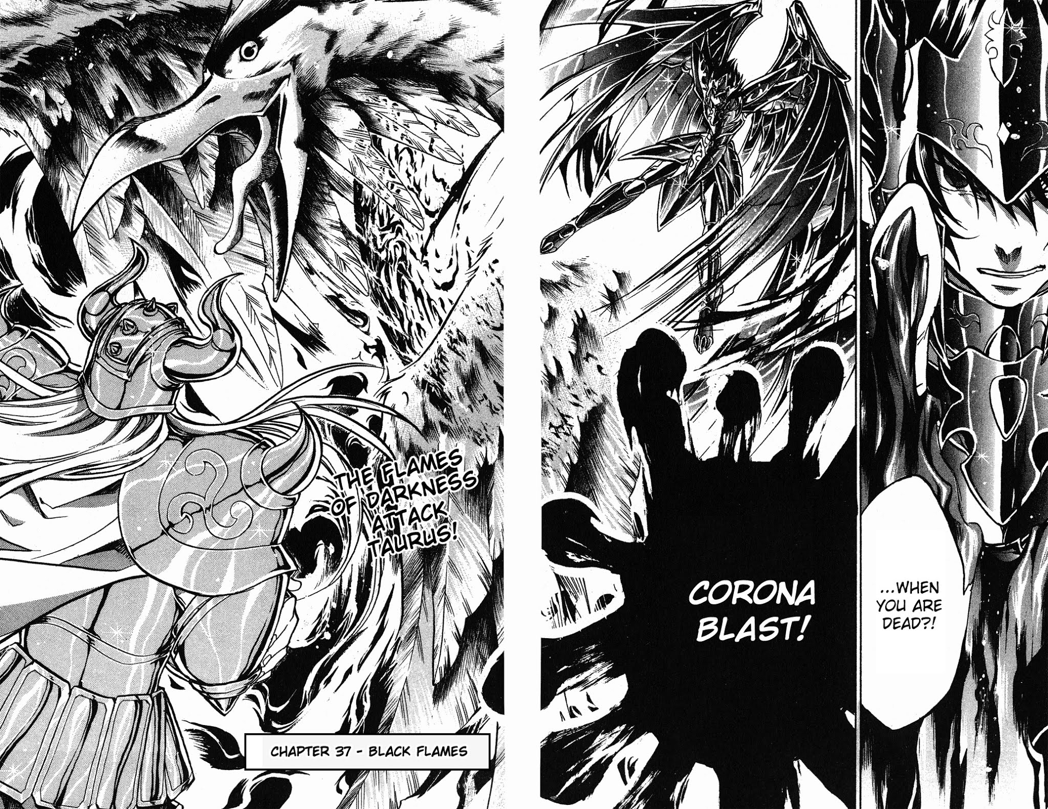 Saint Seiya - The Lost Canvas Chapter 37 page 2 - Chapter 37: Black Flames
