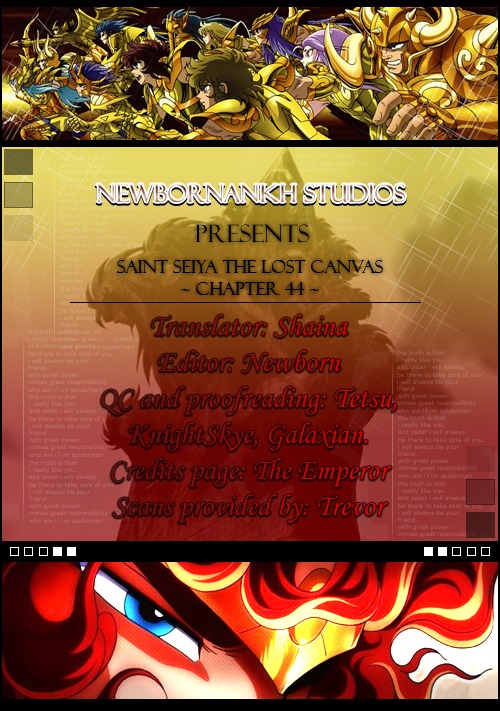 Saint Seiya - The Lost Canvas Chapter 44 page 1 - Chapter 44: The God and the Human