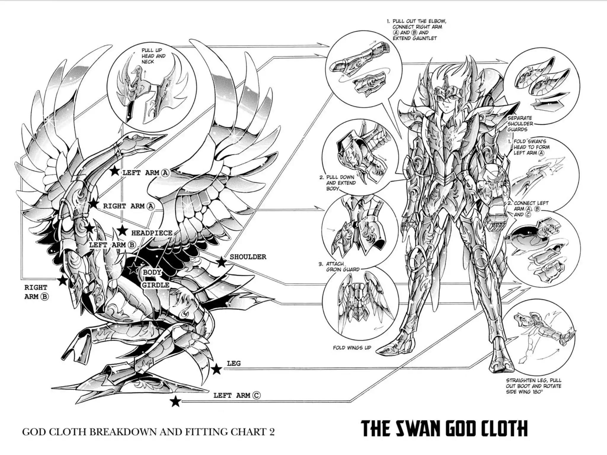 Saint Seiya Chapter 113 page 3 - Chapter 113: Special Bonus: Character And Cloth Diagrams