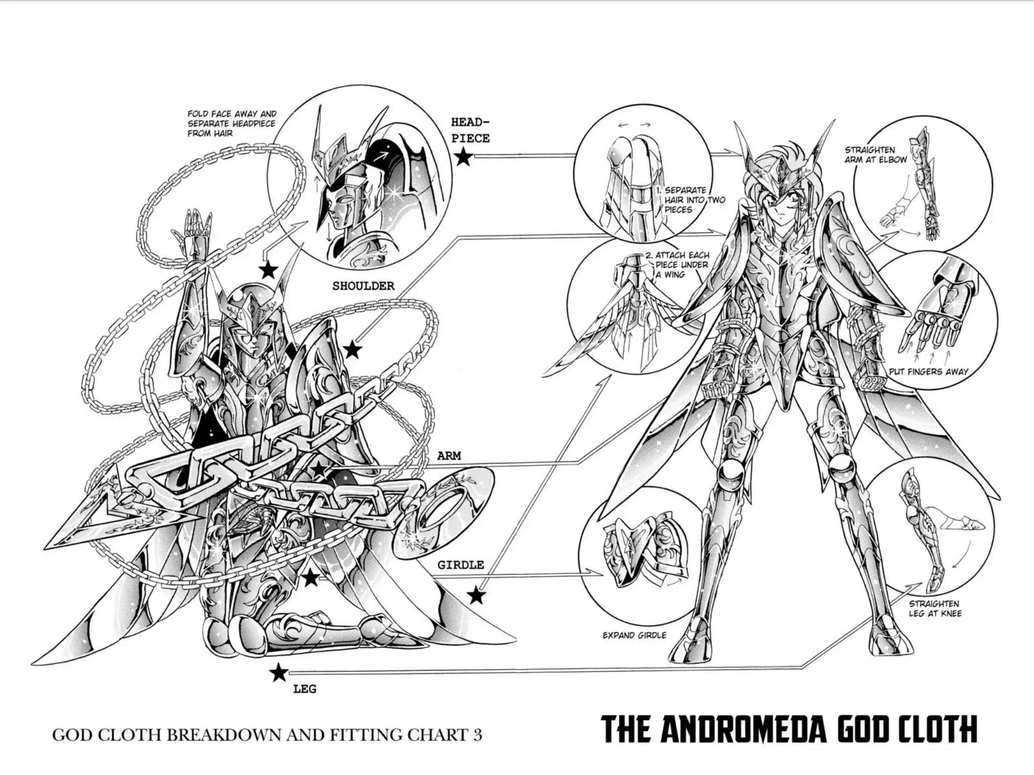 Saint Seiya Chapter 113 page 4 - Chapter 113: Special Bonus: Character And Cloth Diagrams