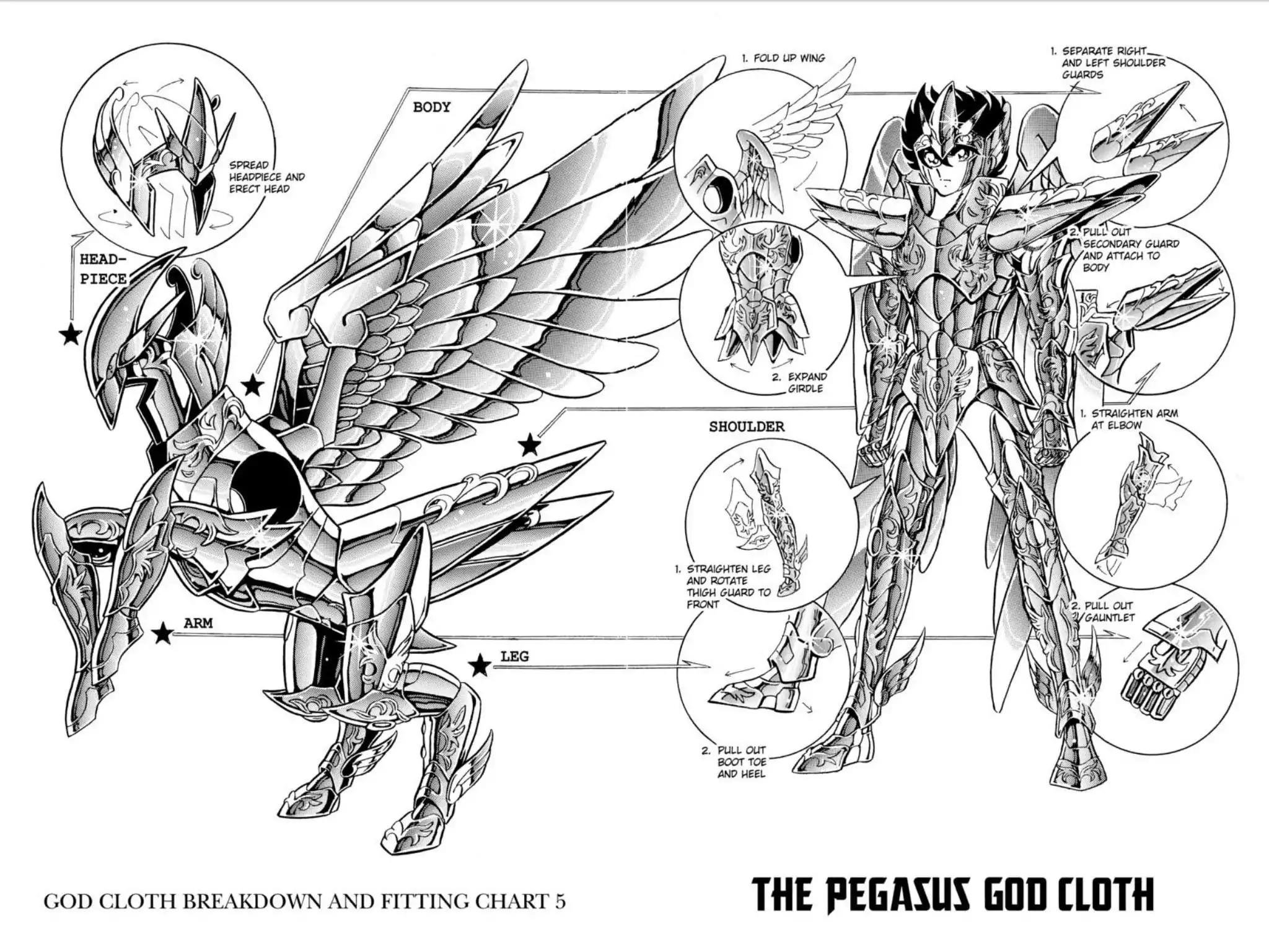 Saint Seiya Chapter 113 page 6 - Chapter 113: Special Bonus: Character And Cloth Diagrams