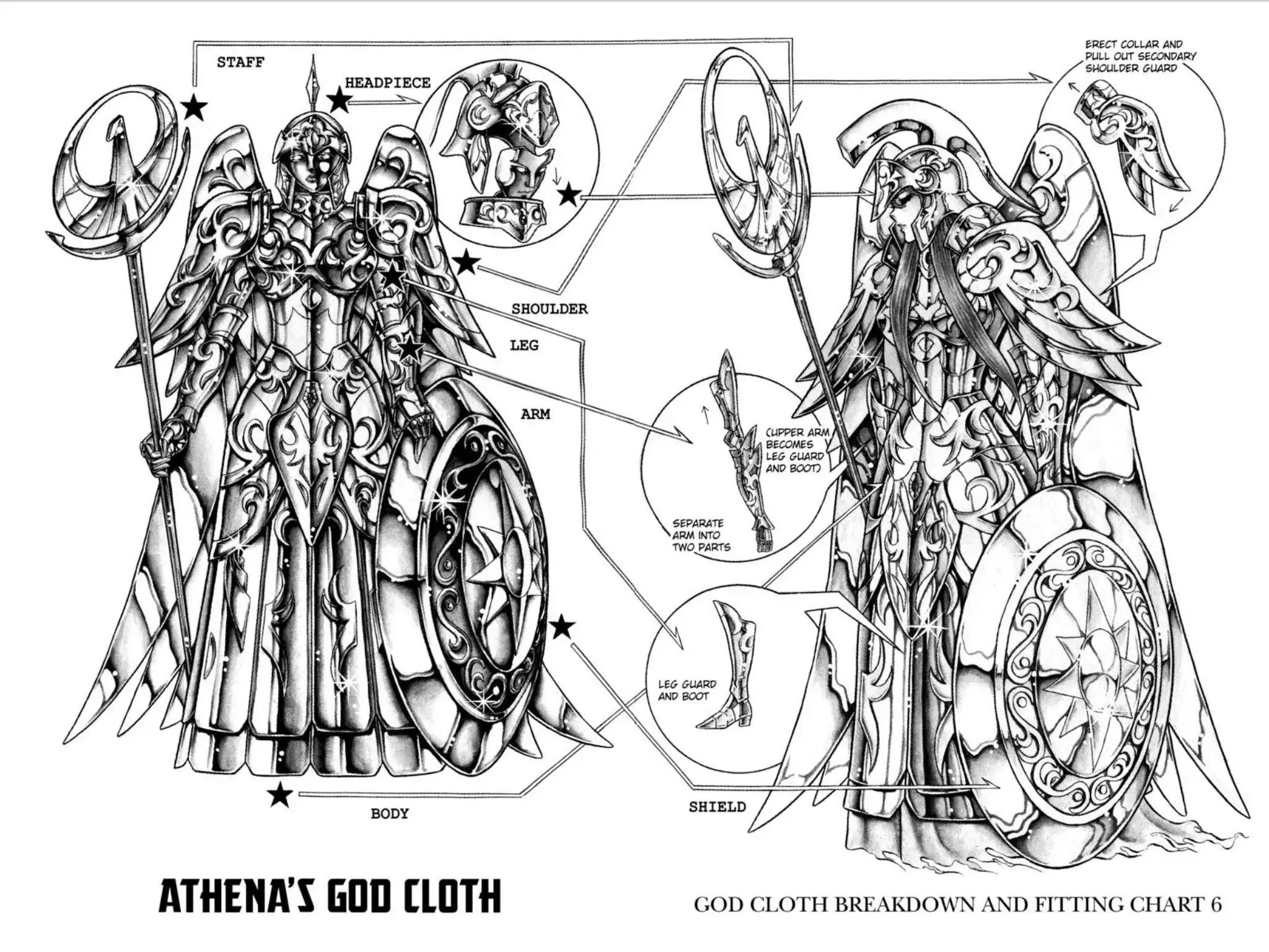 Saint Seiya Chapter 113 page 7 - Chapter 113: Special Bonus: Character And Cloth Diagrams