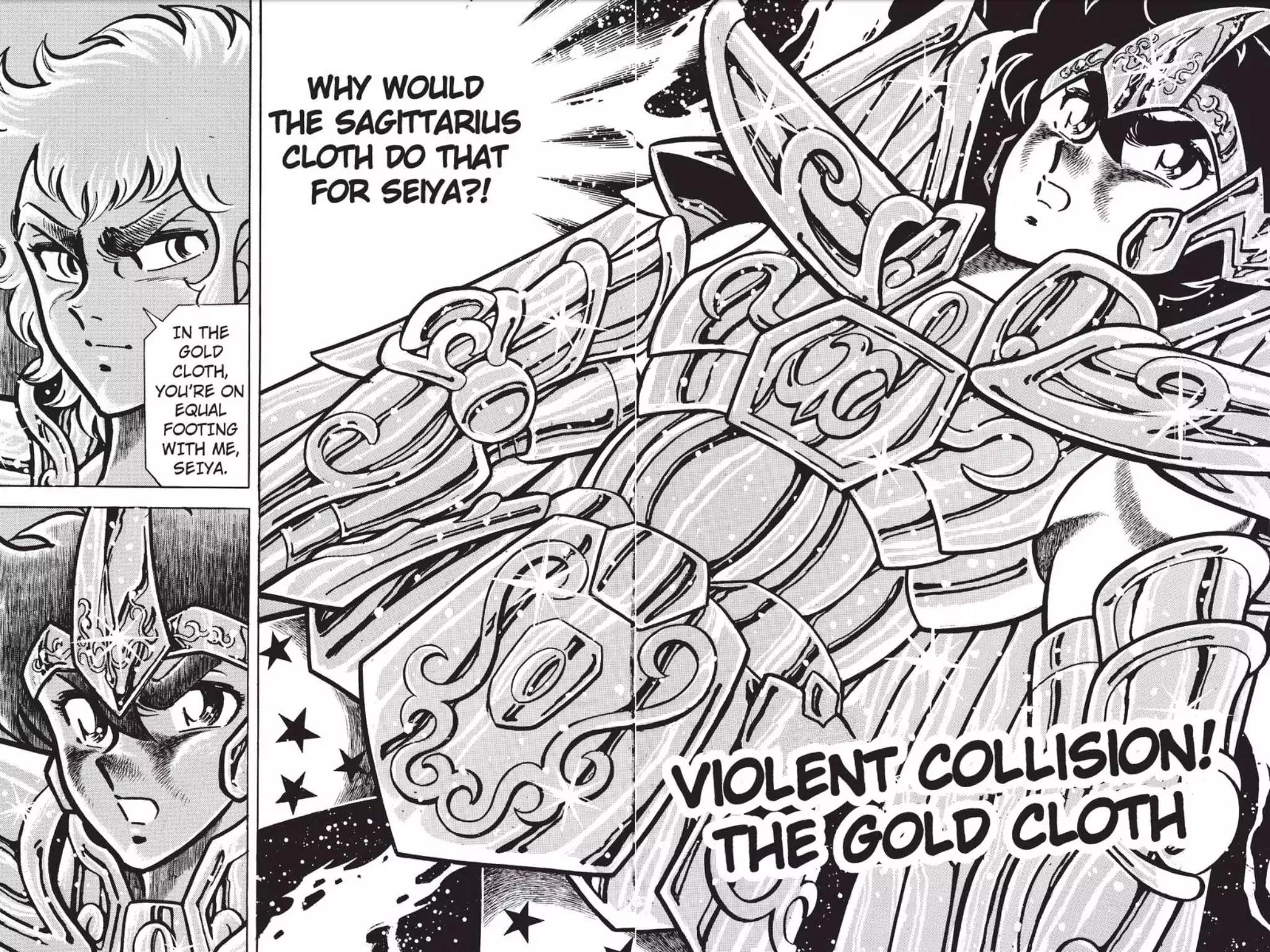 Saint Seiya Chapter 27 page 1 - Chapter 27: Violent Collision! The Gold Cloth