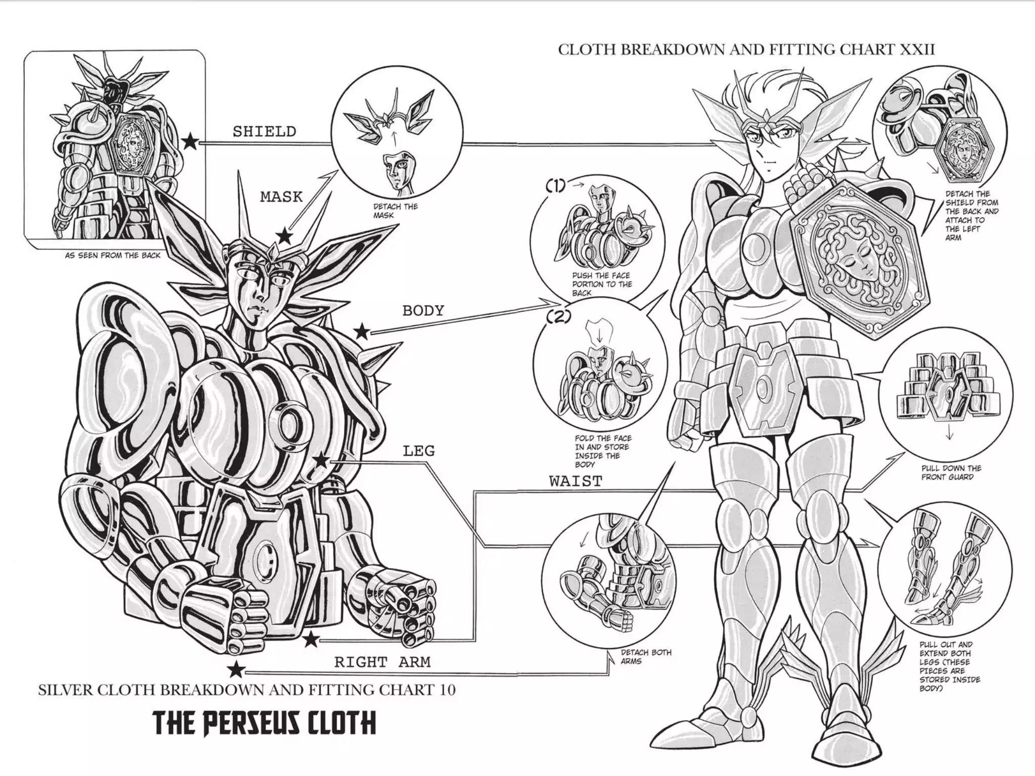Saint Seiya Chapter 31 page 1 - Chapter 31: Special Bonus: Character And Cloth Diagrams