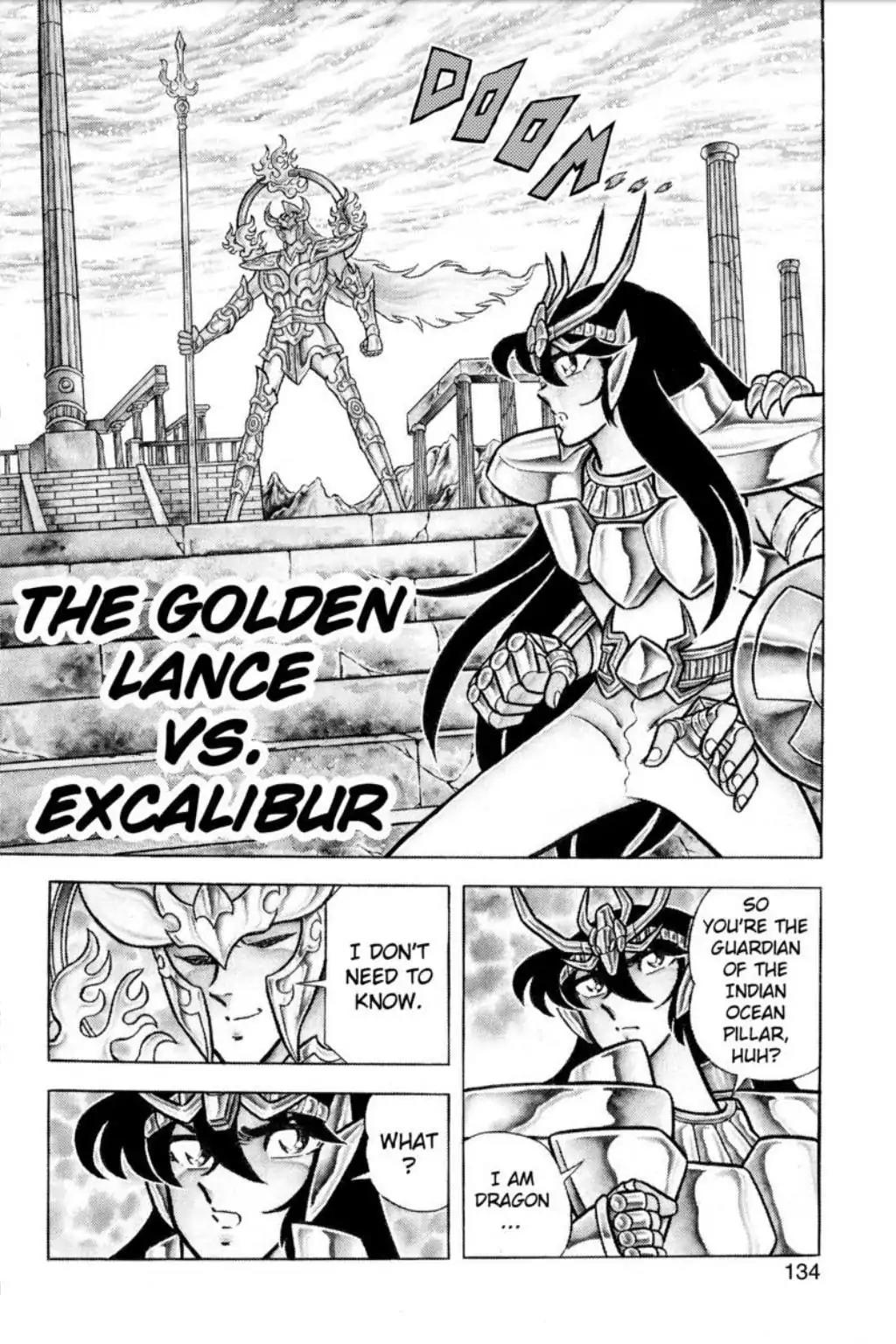 Saint Seiya Chapter 56 page 1 - Chapter 56: The Golden Lance Vs. Excalibur