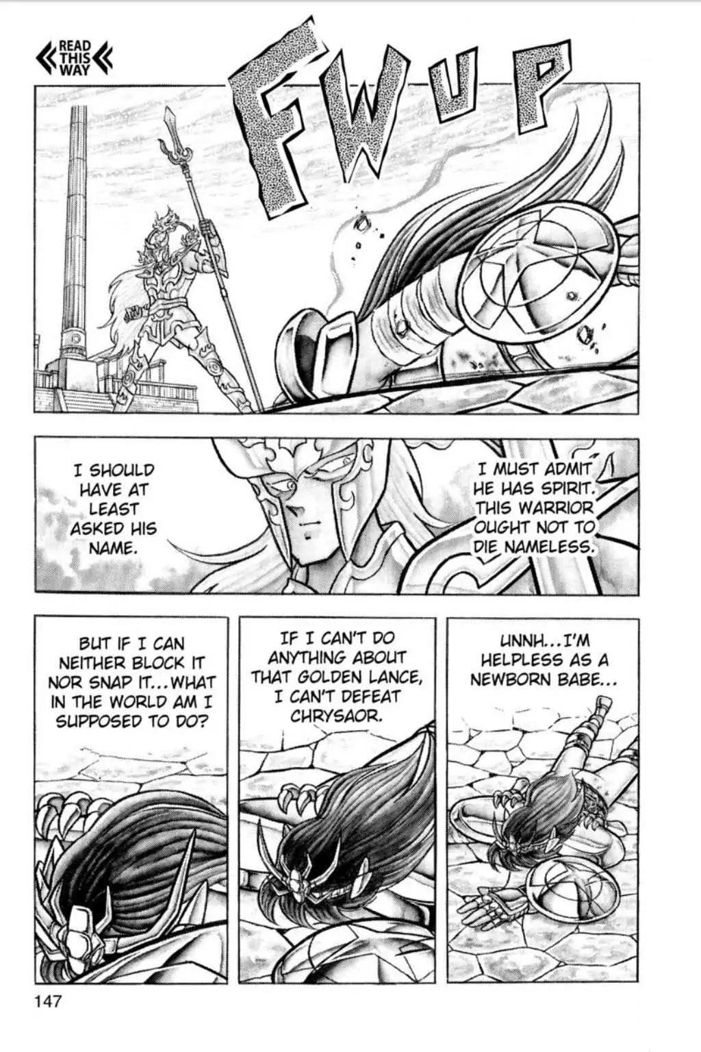 Saint Seiya Chapter 56 page 14 - Chapter 56: The Golden Lance Vs. Excalibur