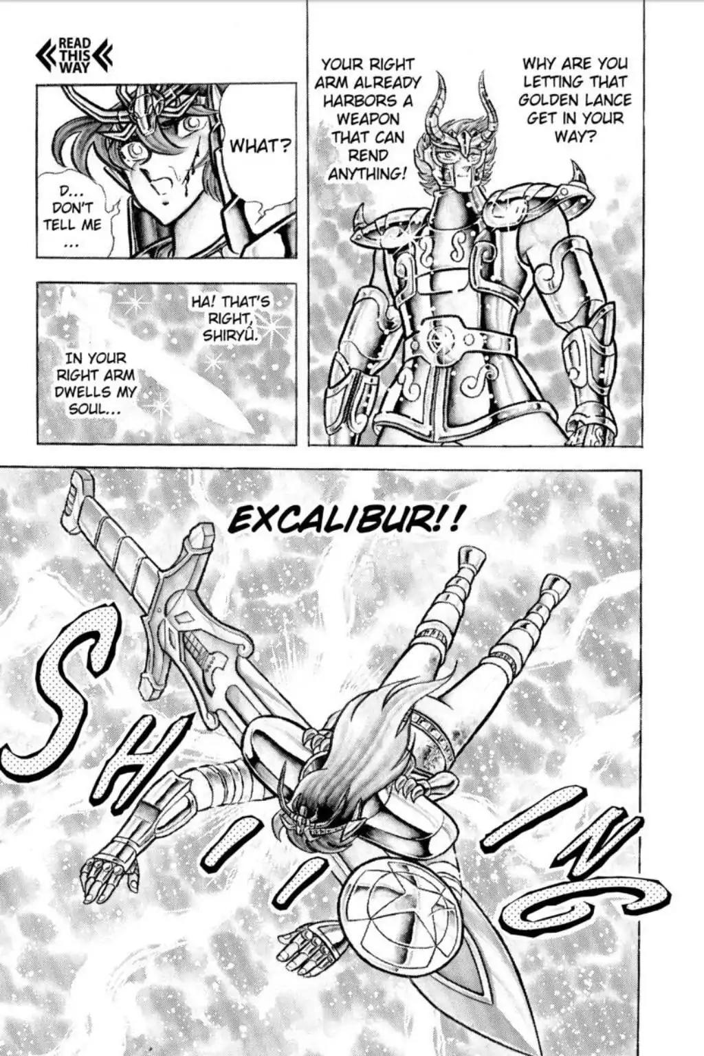 Saint Seiya Chapter 56 page 16 - Chapter 56: The Golden Lance Vs. Excalibur