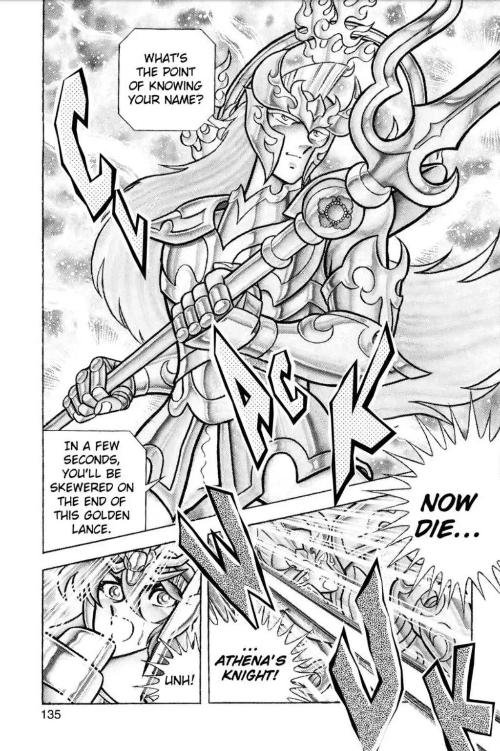 Saint Seiya Chapter 56 page 2 - Chapter 56: The Golden Lance Vs. Excalibur