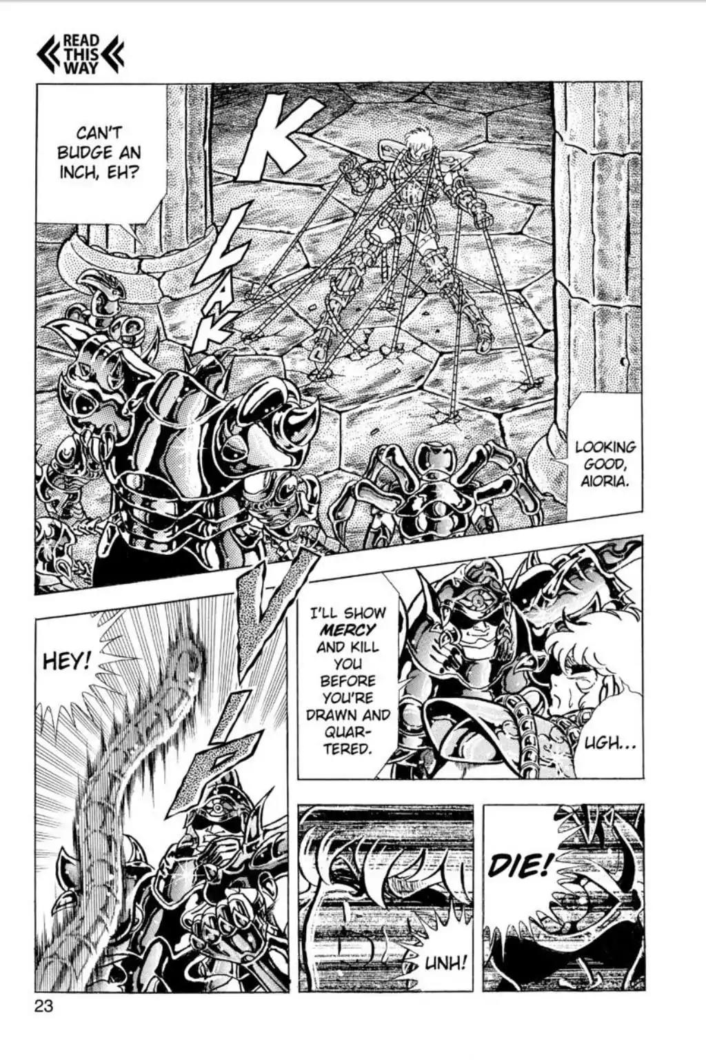 Saint Seiya Chapter 77 page 22 - Chapter 77: The Snarling Golden Lion