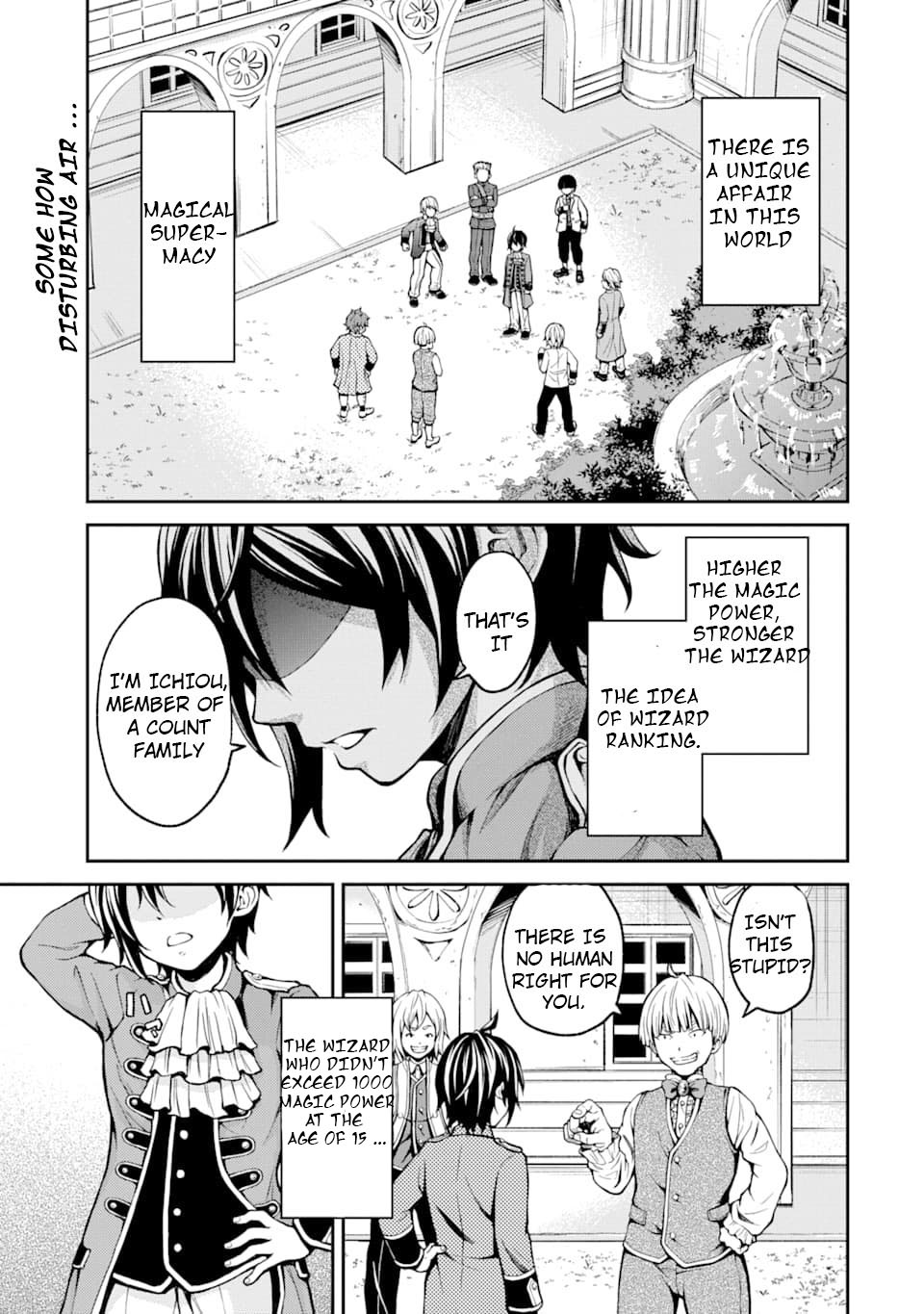 Saisoku Musou no B-kyuu Mahou Tsukai: Ippatsu Utareru Mae ni Senpatsu Uchikaesu! Chapter 1 page 3 - Chapter 1