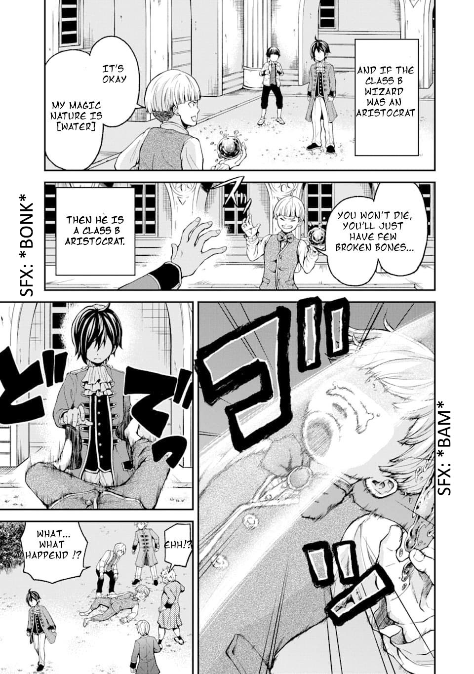 Saisoku Musou no B-kyuu Mahou Tsukai: Ippatsu Utareru Mae ni Senpatsu Uchikaesu! Chapter 1 page 5 - Chapter 1