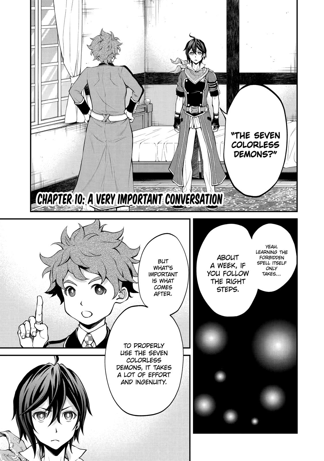 Saisoku Musou no B-kyuu Mahou Tsukai: Ippatsu Utareru Mae ni Senpatsu Uchikaesu! Chapter 10 page 1 - Chapter 10