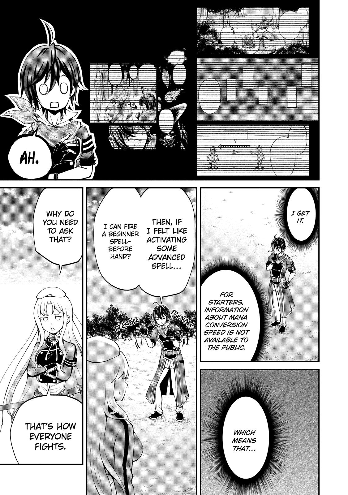 Saisoku Musou no B-kyuu Mahou Tsukai: Ippatsu Utareru Mae ni Senpatsu Uchikaesu! Chapter 11 page 17 - Chapter 11