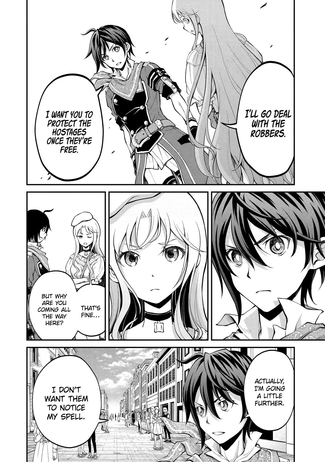 Saisoku Musou no B-kyuu Mahou Tsukai: Ippatsu Utareru Mae ni Senpatsu Uchikaesu! Chapter 13 page 22 - Chapter 13