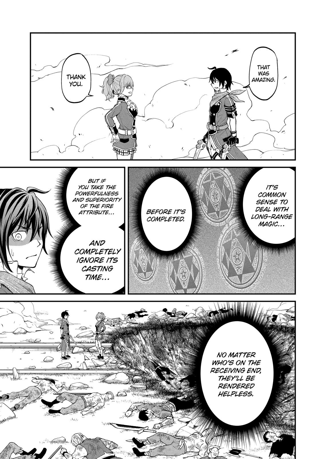 Saisoku Musou no B-kyuu Mahou Tsukai: Ippatsu Utareru Mae ni Senpatsu Uchikaesu! Chapter 19 page 24 - Chapter 19