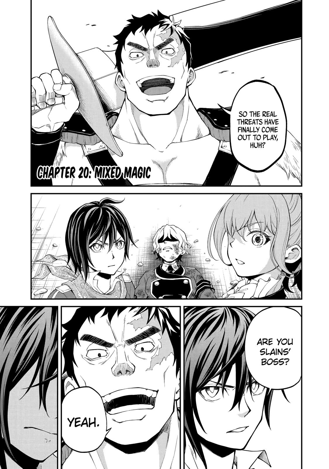 Saisoku Musou no B-kyuu Mahou Tsukai: Ippatsu Utareru Mae ni Senpatsu Uchikaesu! Chapter 20 page 1 - Chapter 20