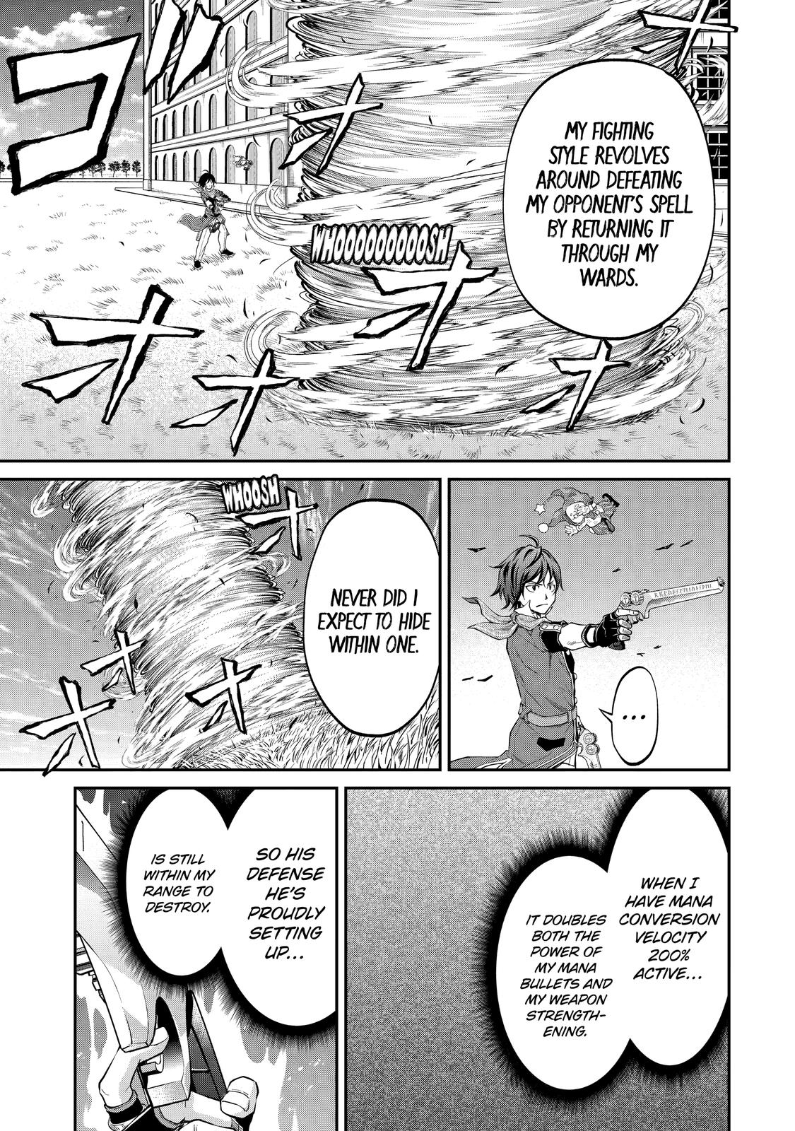 Saisoku Musou no B-kyuu Mahou Tsukai: Ippatsu Utareru Mae ni Senpatsu Uchikaesu! Chapter 21 page 22 - Chapter 21