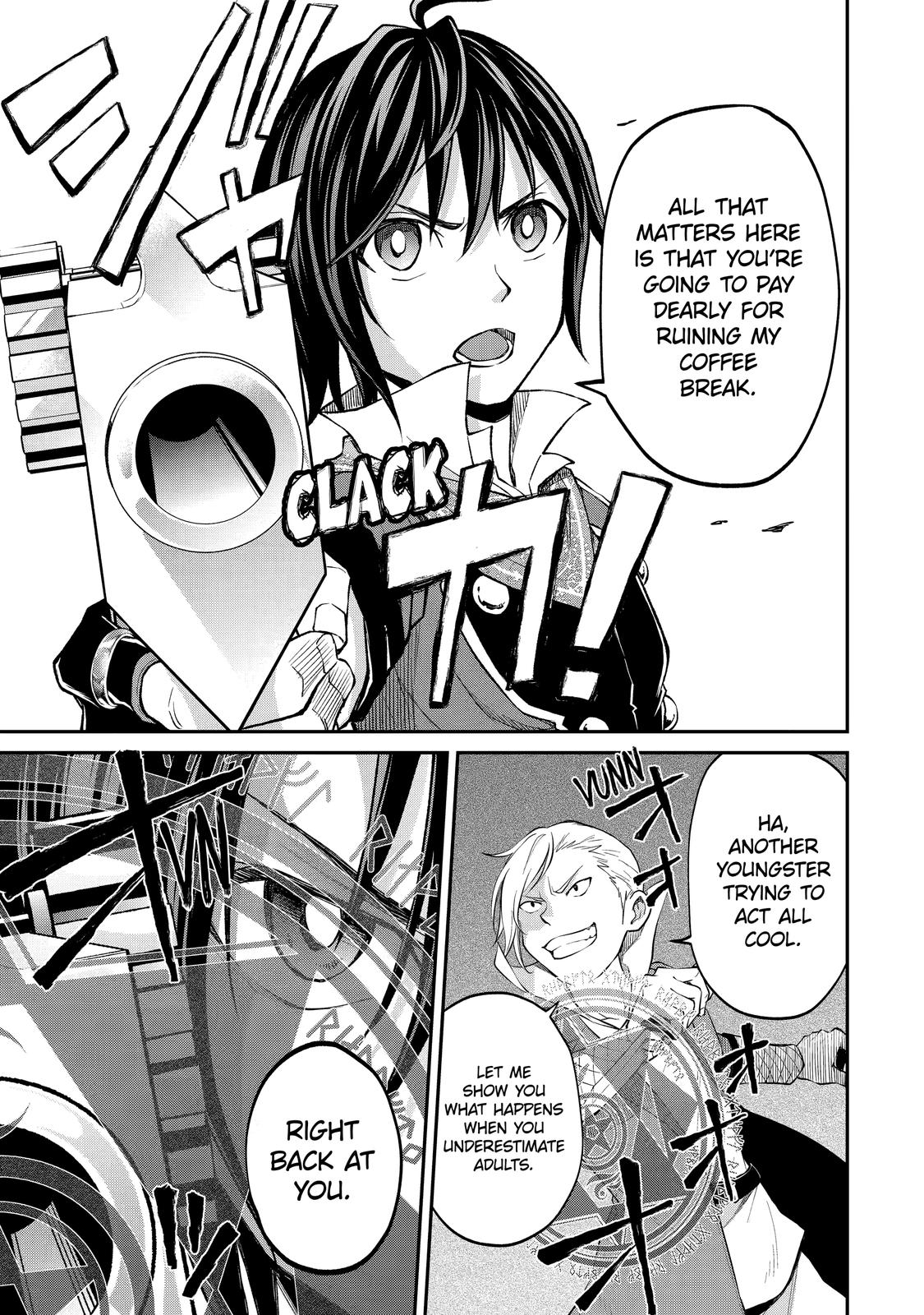 Saisoku Musou no B-kyuu Mahou Tsukai: Ippatsu Utareru Mae ni Senpatsu Uchikaesu! Chapter 26 page 27 - Chapter 26 [END]