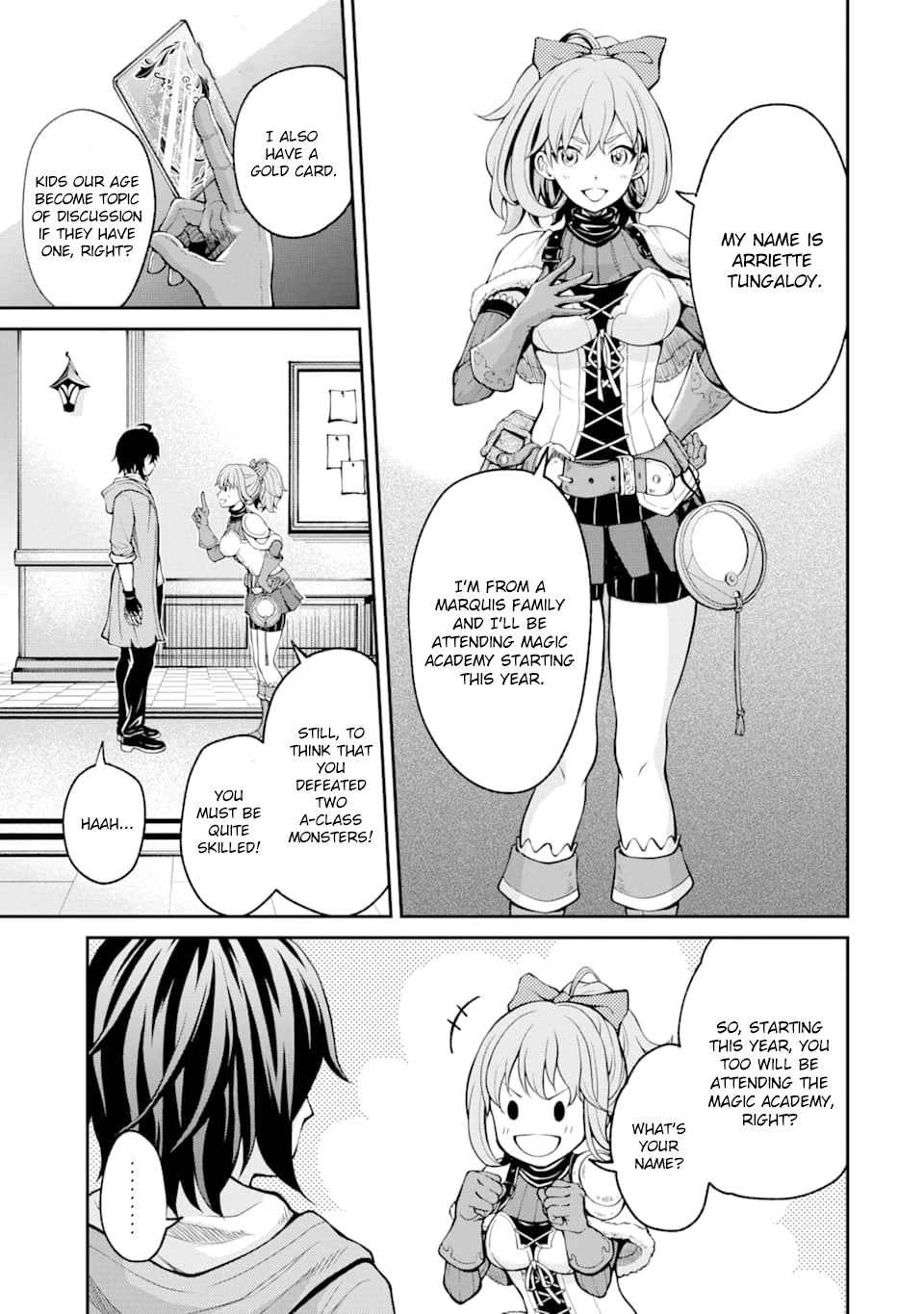 Saisoku Musou no B-kyuu Mahou Tsukai: Ippatsu Utareru Mae ni Senpatsu Uchikaesu! Chapter 3 page 12 - Chapter 3