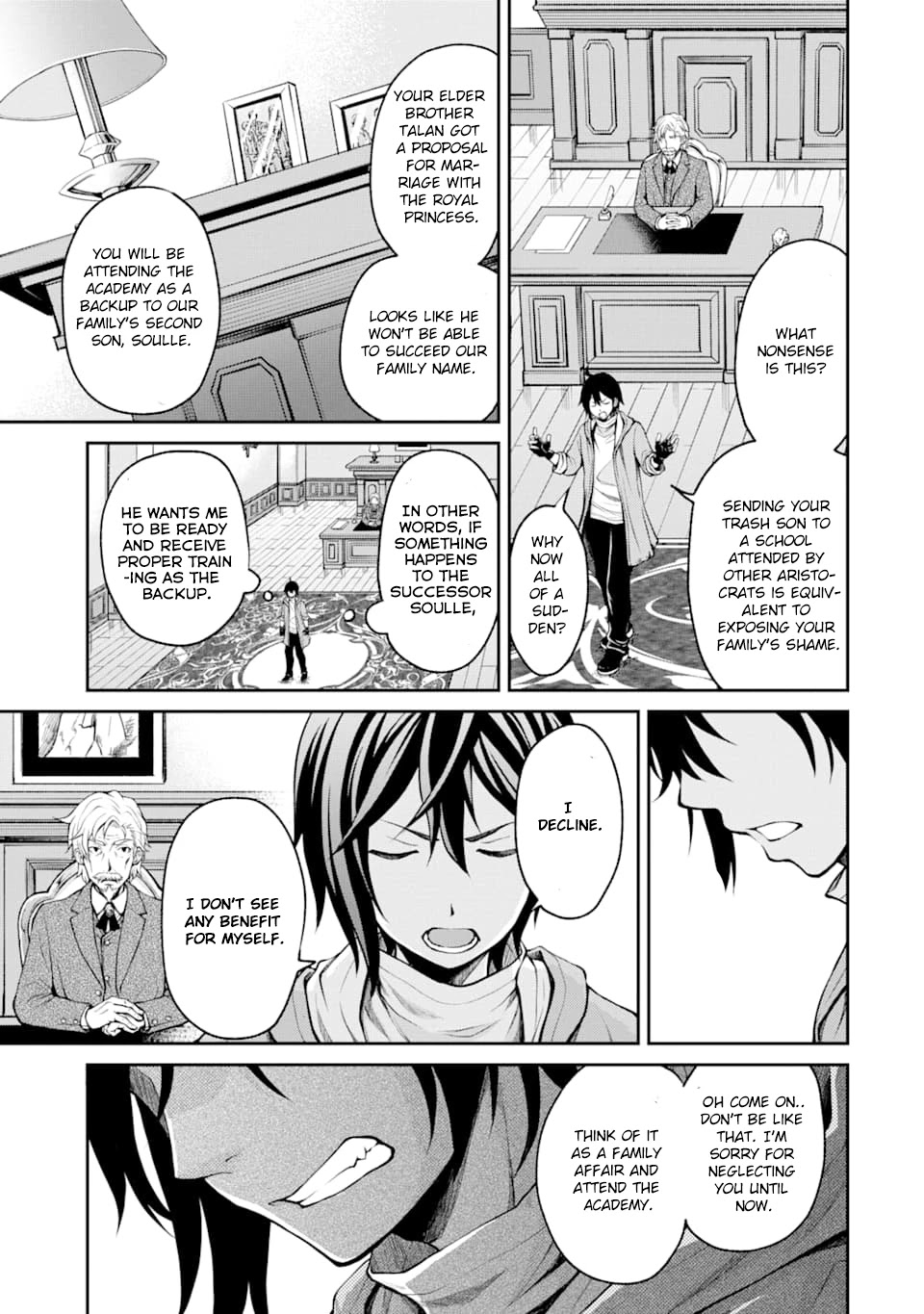 Saisoku Musou no B-kyuu Mahou Tsukai: Ippatsu Utareru Mae ni Senpatsu Uchikaesu! Chapter 3 page 4 - Chapter 3