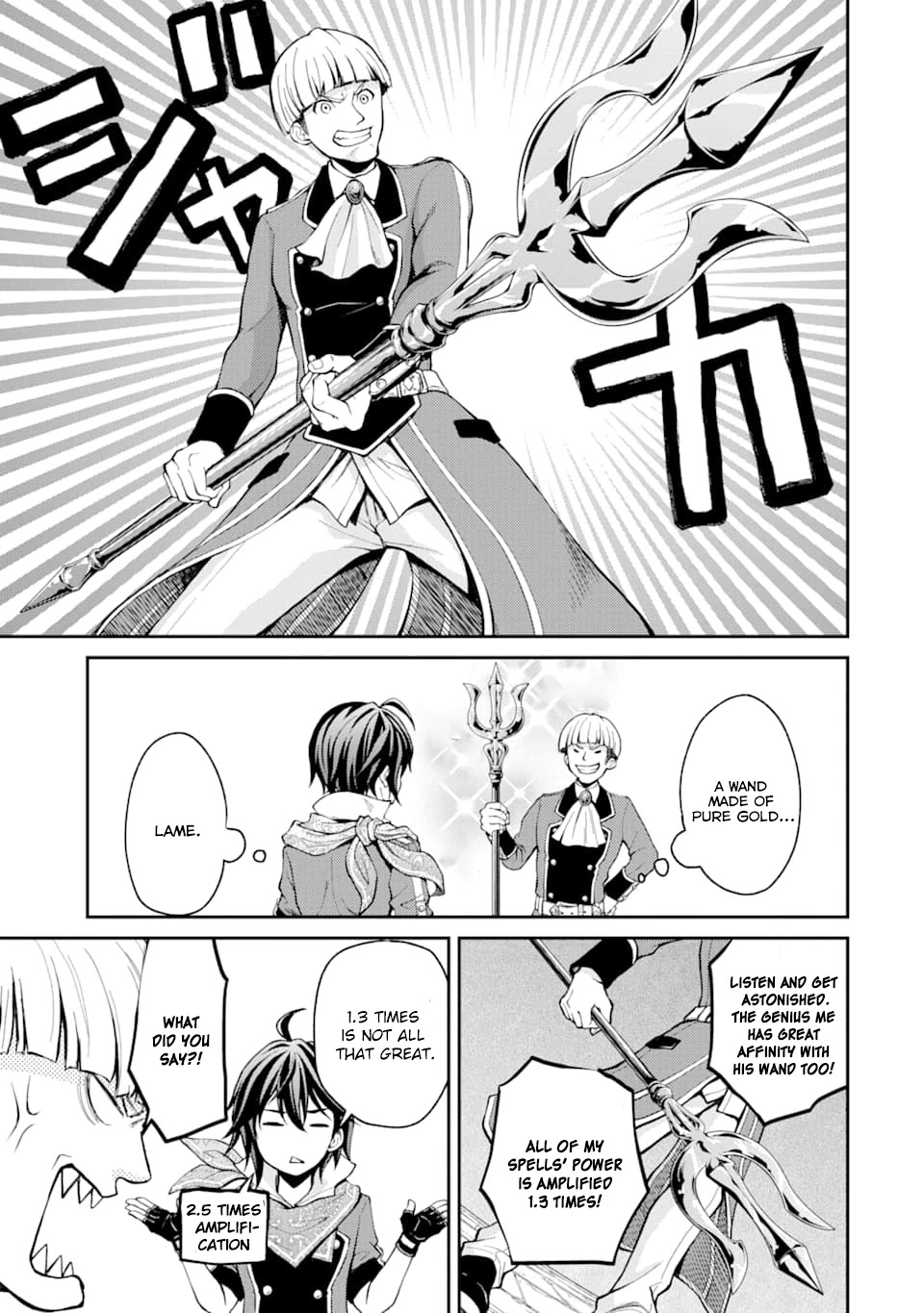 Saisoku Musou no B-kyuu Mahou Tsukai: Ippatsu Utareru Mae ni Senpatsu Uchikaesu! Chapter 4 page 8 - Chapter 4
