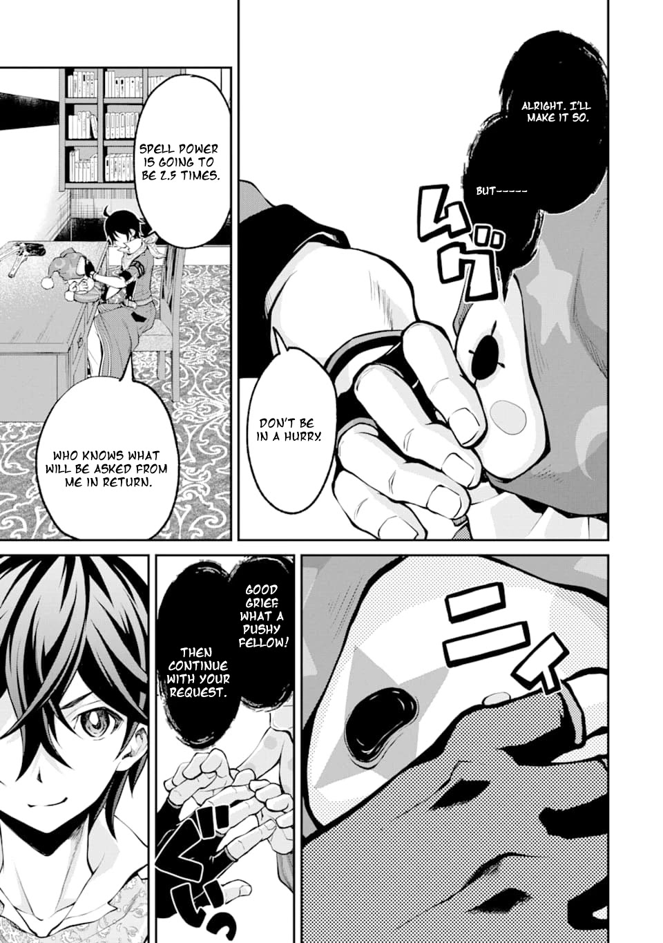 Saisoku Musou no B-kyuu Mahou Tsukai: Ippatsu Utareru Mae ni Senpatsu Uchikaesu! Chapter 5 page 28 - Chapter 5