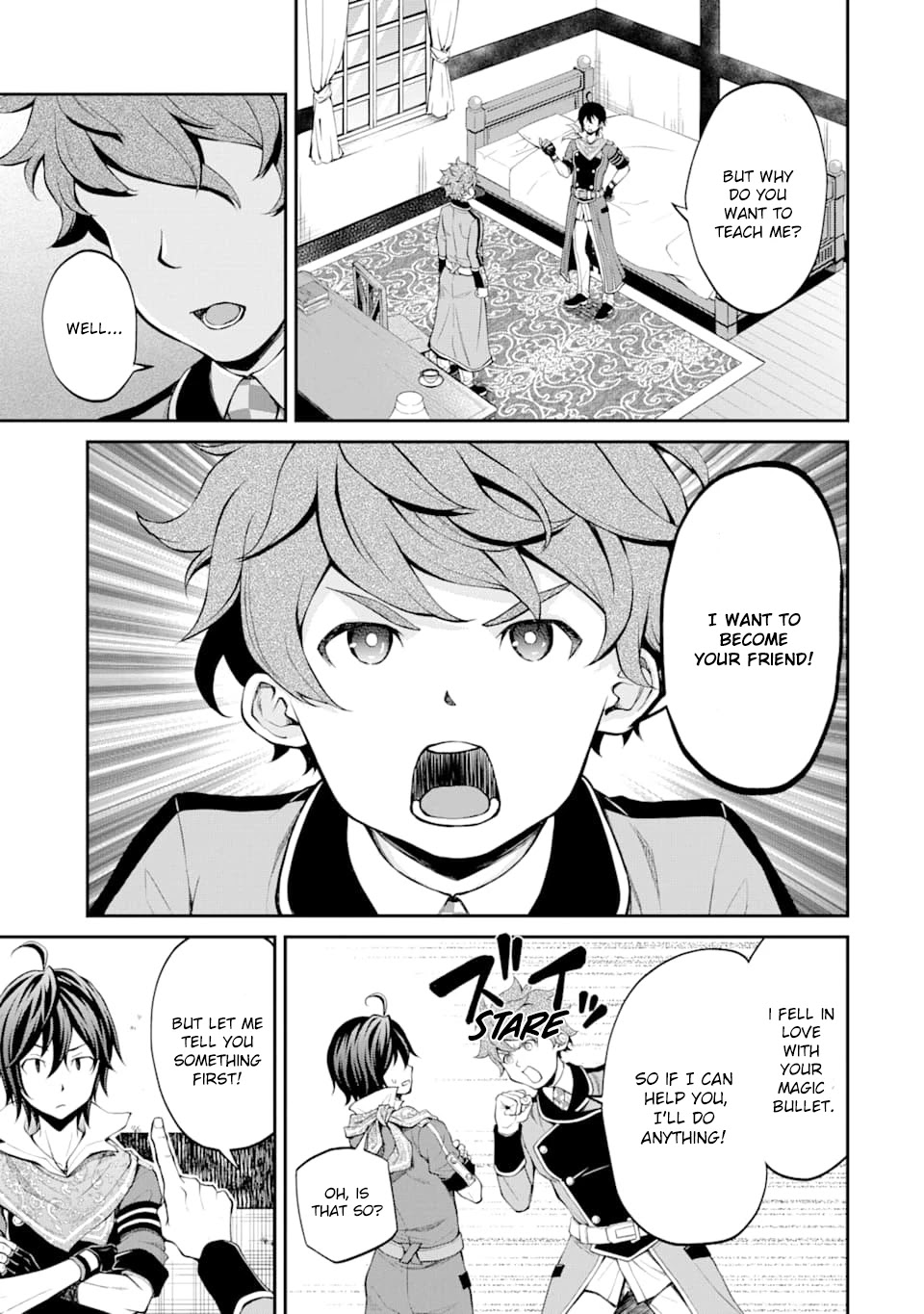 Saisoku Musou no B-kyuu Mahou Tsukai: Ippatsu Utareru Mae ni Senpatsu Uchikaesu! Chapter 9 page 32 - Chapter 9