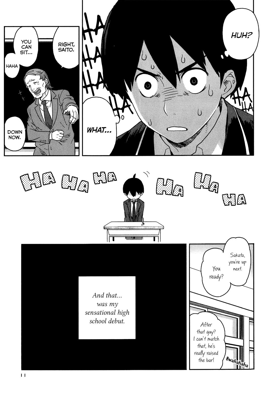 Saito-kun wa Chounouryokusha Rashii Chapter 1 page 12 - Chapter 1: Normal People and the ESP Boy