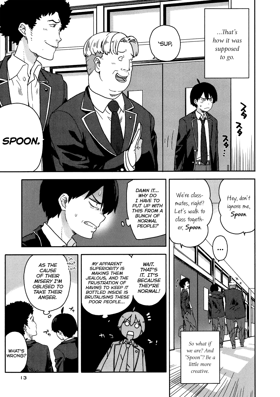 Saito-kun wa Chounouryokusha Rashii Chapter 1 page 14 - Chapter 1: Normal People and the ESP Boy