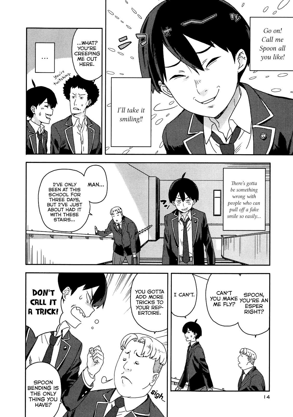 Saito-kun wa Chounouryokusha Rashii Chapter 1 page 15 - Chapter 1: Normal People and the ESP Boy