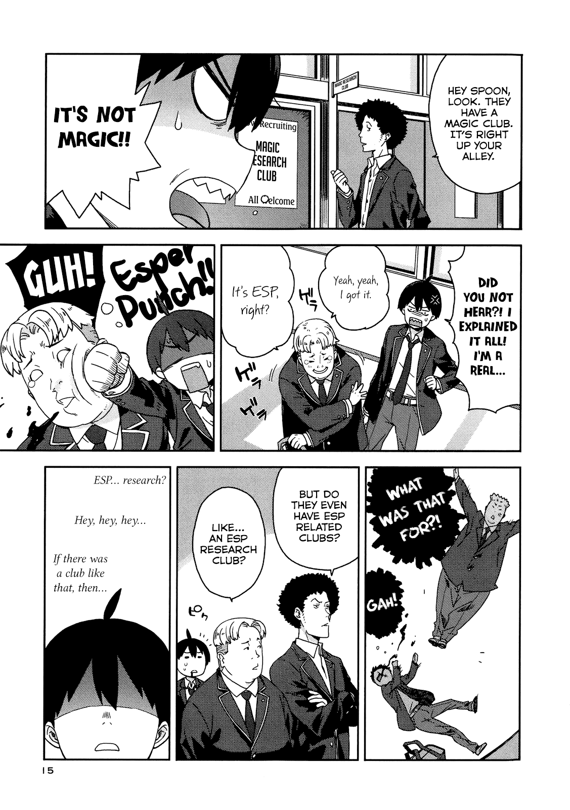 Saito-kun wa Chounouryokusha Rashii Chapter 1 page 16 - Chapter 1: Normal People and the ESP Boy