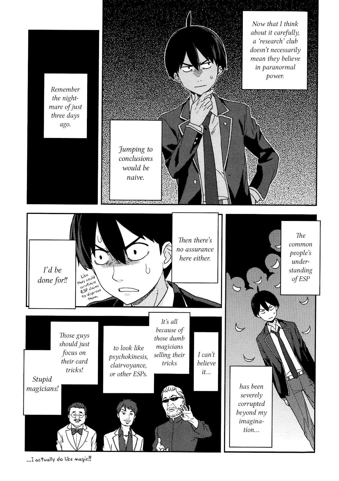 Saito-kun wa Chounouryokusha Rashii Chapter 1 page 20 - Chapter 1: Normal People and the ESP Boy