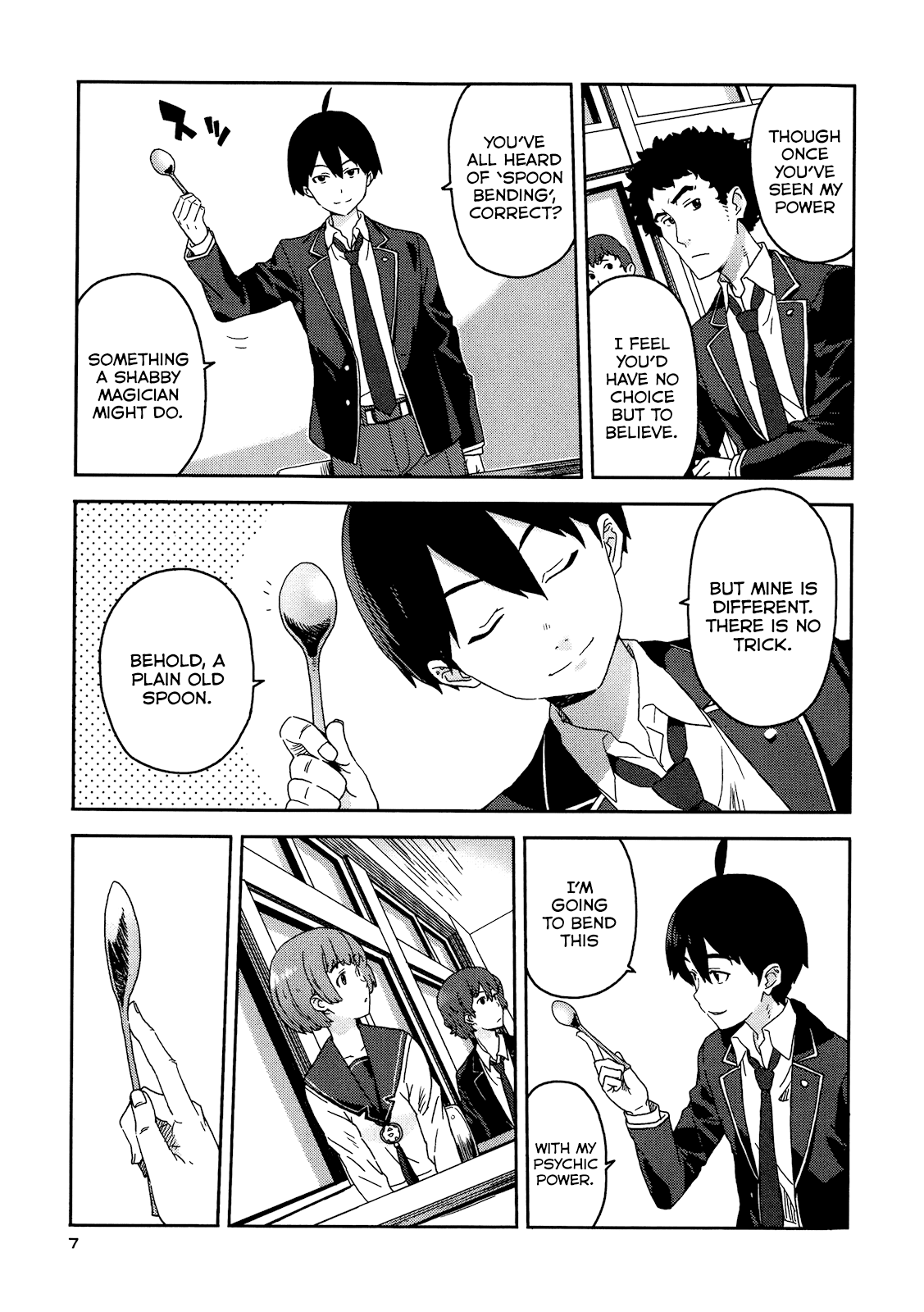Saito-kun wa Chounouryokusha Rashii Chapter 1 page 8 - Chapter 1: Normal People and the ESP Boy