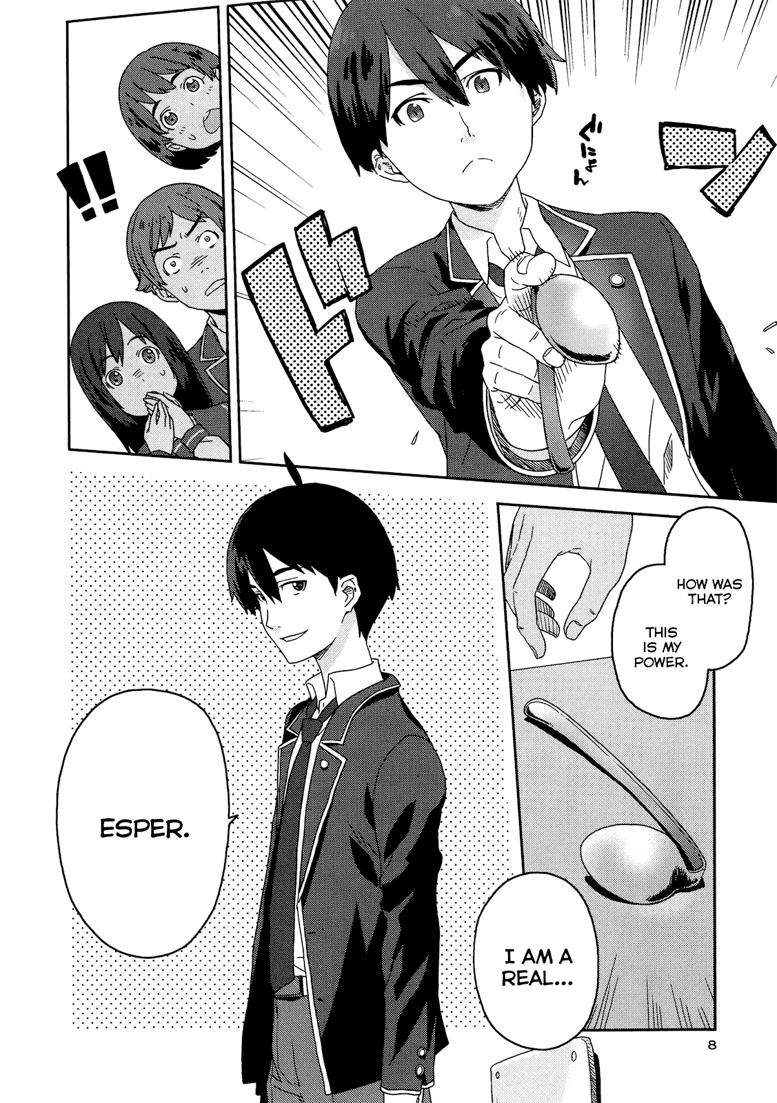 Saito-kun wa Chounouryokusha Rashii Chapter 1 page 9 - Chapter 1: Normal People and the ESP Boy