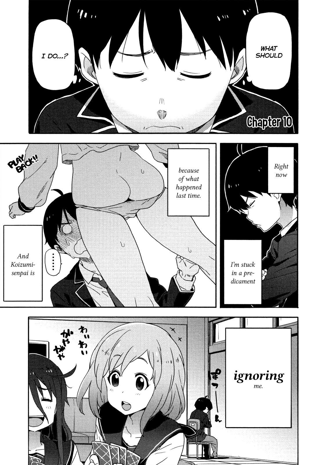 Saito-kun wa Chounouryokusha Rashii Chapter 10 page 1 - Chapter 10: Saito-kun's Course on Mending Relationships: "Stuffed Animal Suits to Lockers"