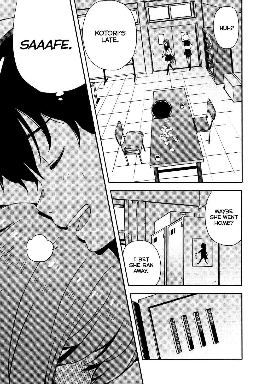 Saito-kun wa Chounouryokusha Rashii Chapter 10 page 11 - Chapter 10: Saito-kun's Course on Mending Relationships: "Stuffed Animal Suits to Lockers"