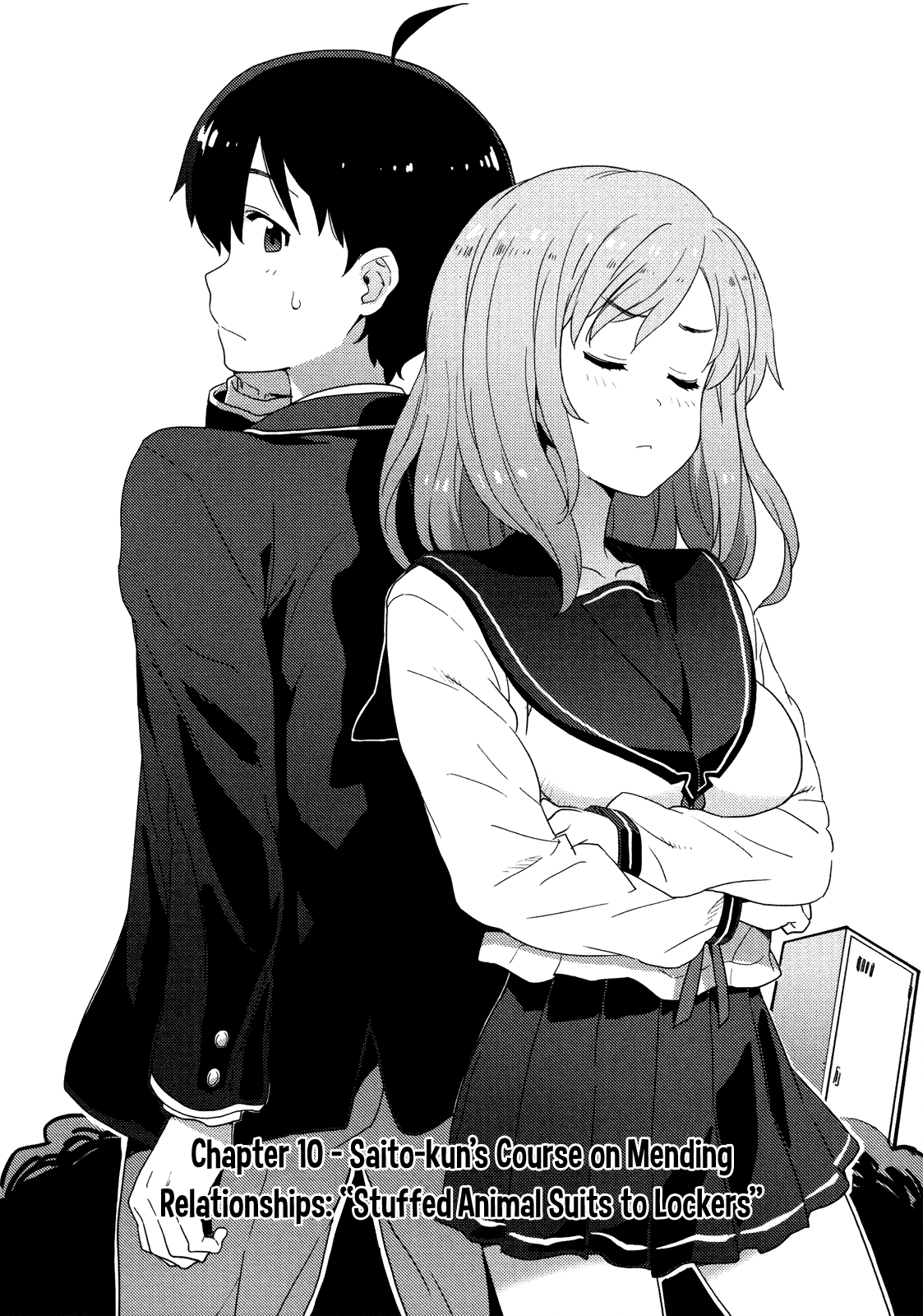 Saito-kun wa Chounouryokusha Rashii Chapter 10 page 2 - Chapter 10: Saito-kun's Course on Mending Relationships: "Stuffed Animal Suits to Lockers"