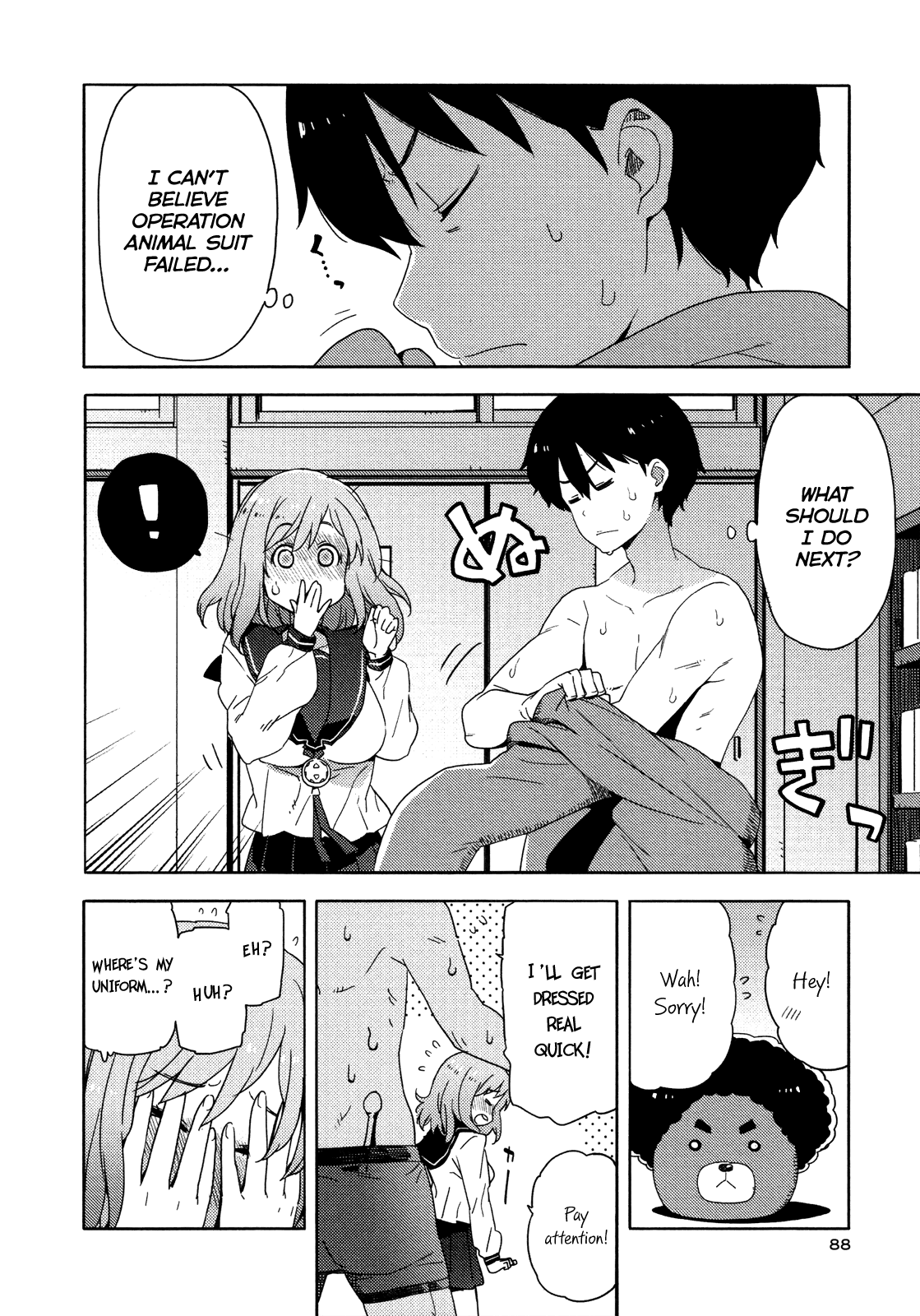 Saito-kun wa Chounouryokusha Rashii Chapter 10 page 8 - Chapter 10: Saito-kun's Course on Mending Relationships: "Stuffed Animal Suits to Lockers"
