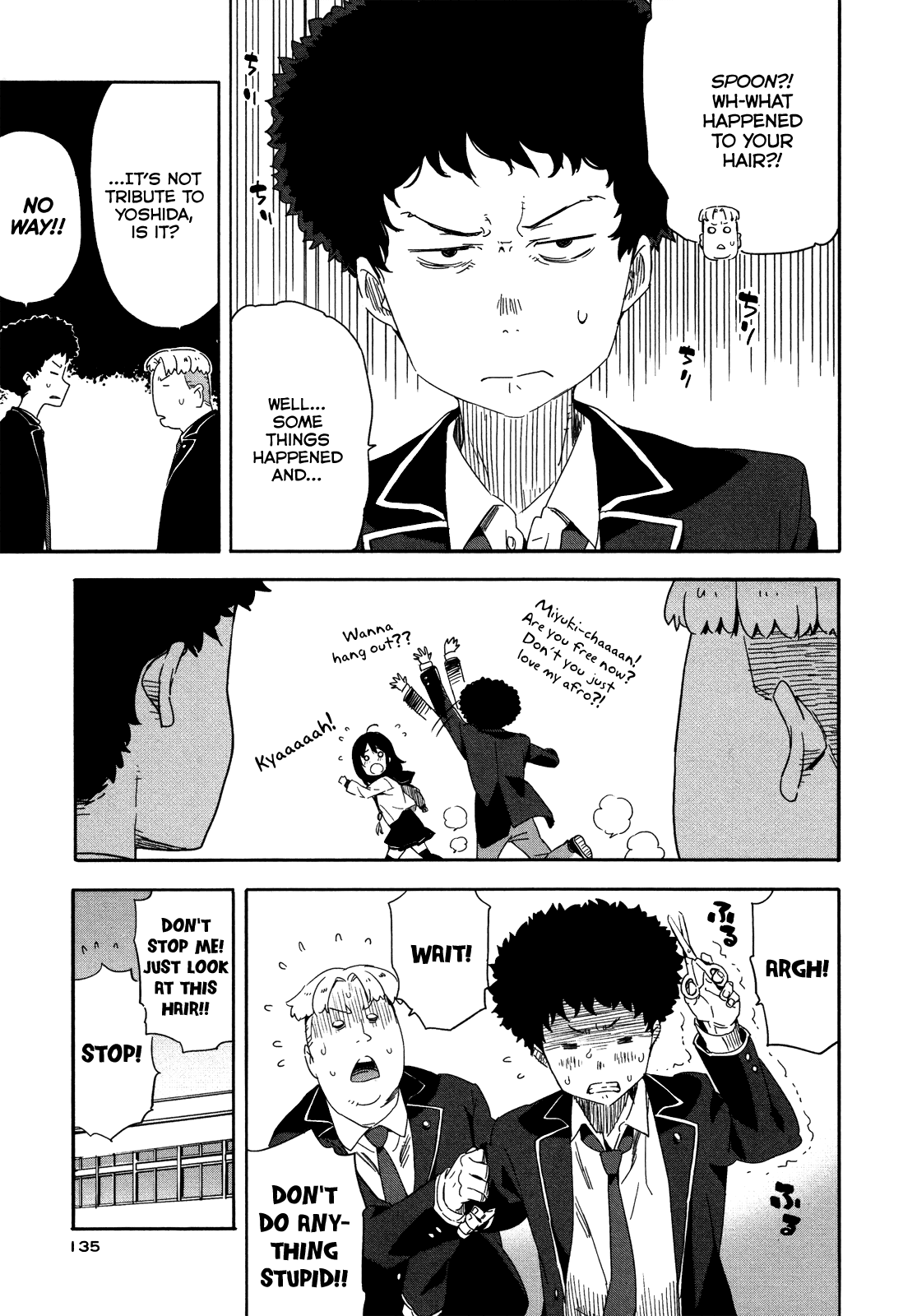 Saito-kun wa Chounouryokusha Rashii Chapter 12 page 3 - Chapter 12: (Omitted) I Got an Afro