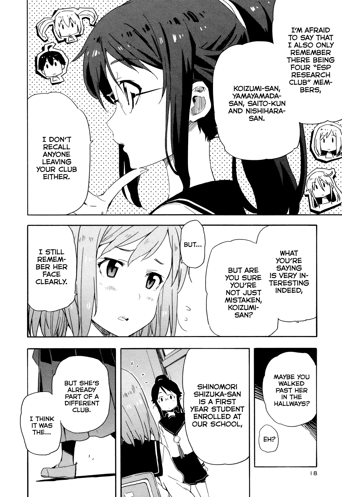 Saito-kun wa Chounouryokusha Rashii Chapter 13 page 21 - Chapter 13: Missing Persons Case of Shinomori Shizuka Part 1