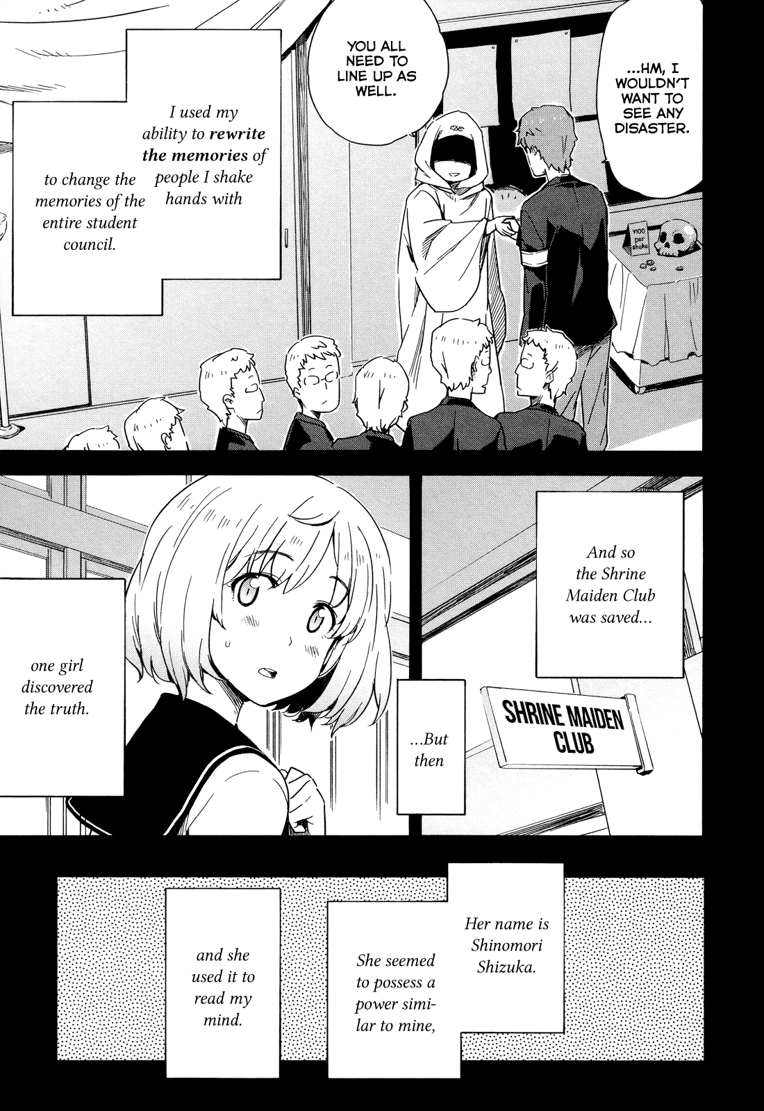 Saito-kun wa Chounouryokusha Rashii Chapter 15 page 11 - Chapter 15: Missing Persons Case of Shinomori Shizuka Part 3