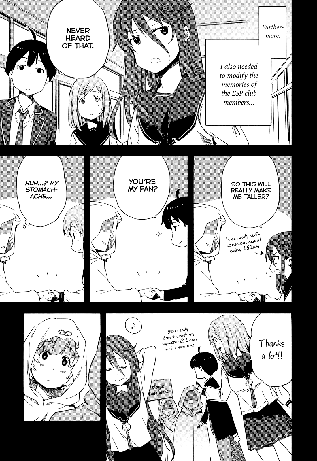 Saito-kun wa Chounouryokusha Rashii Chapter 15 page 13 - Chapter 15: Missing Persons Case of Shinomori Shizuka Part 3